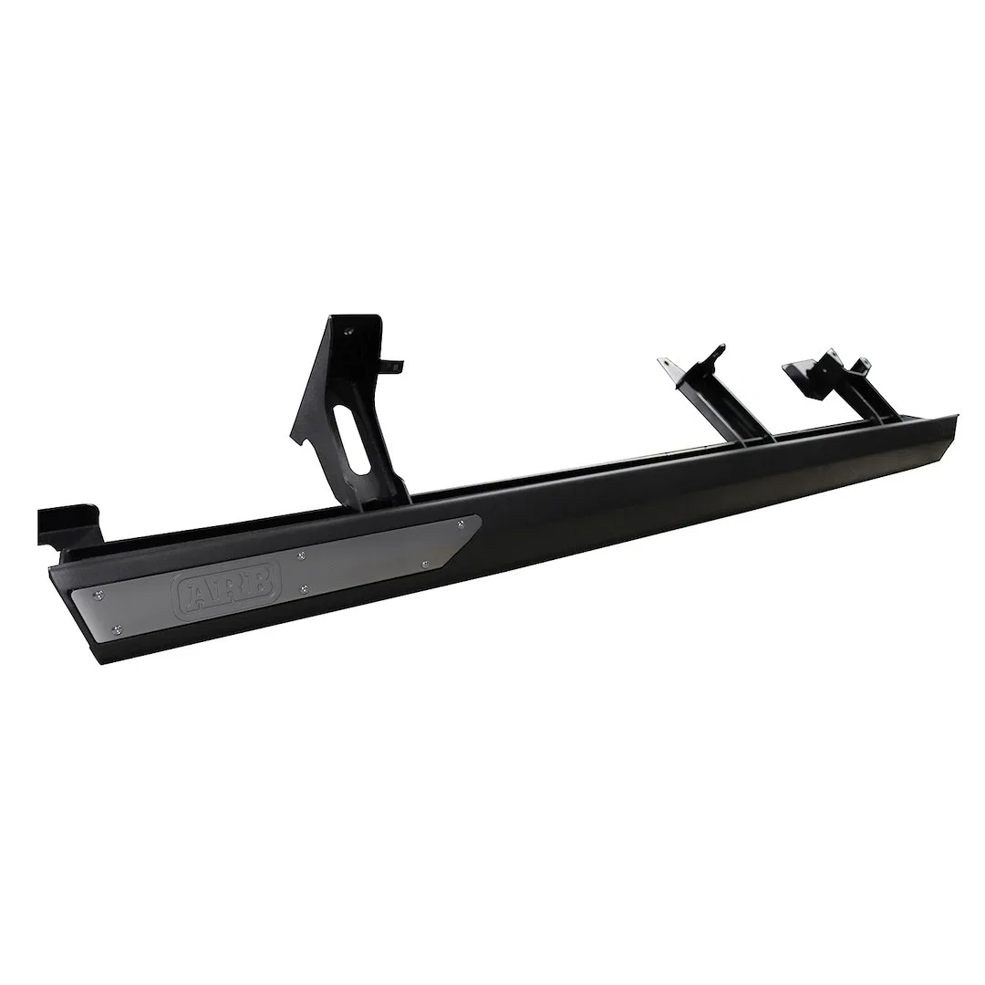 4480010 – ARB USA Rocker Panel Guard, Flat Powder Coated Black Steel With Step